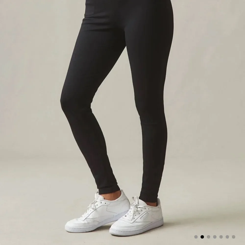 American Giant Black Ponte Pants
